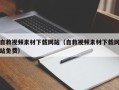 四平自救视频素材下载网站（自救视频素材下载网站免费）